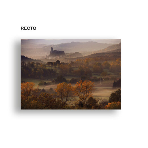 1 Carte postale "La forteresse de Polignac en automne" 10 x 15 cm – Image 2